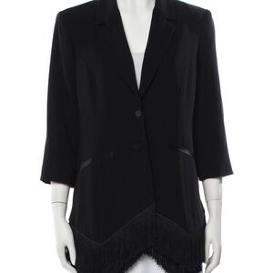 Cinq a sept fringe blazer size 0